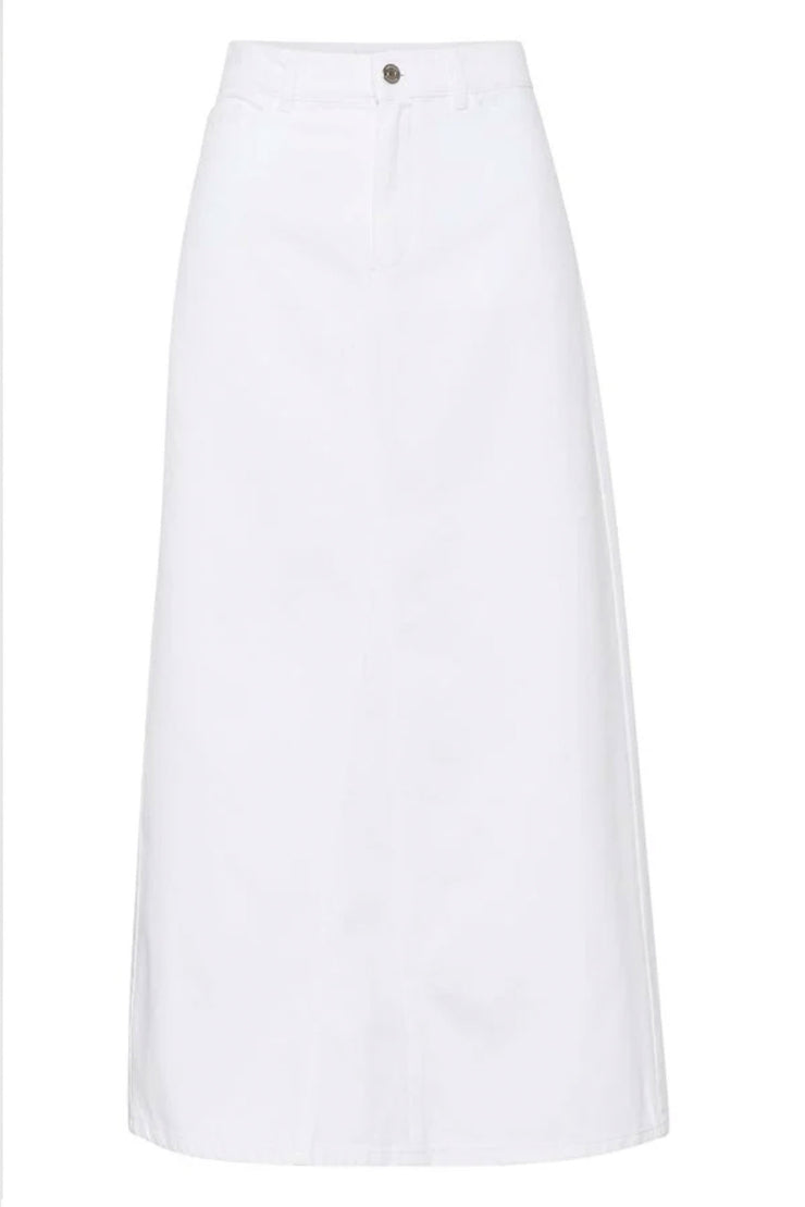 MilyGZ HW Long Skirt - White Wash