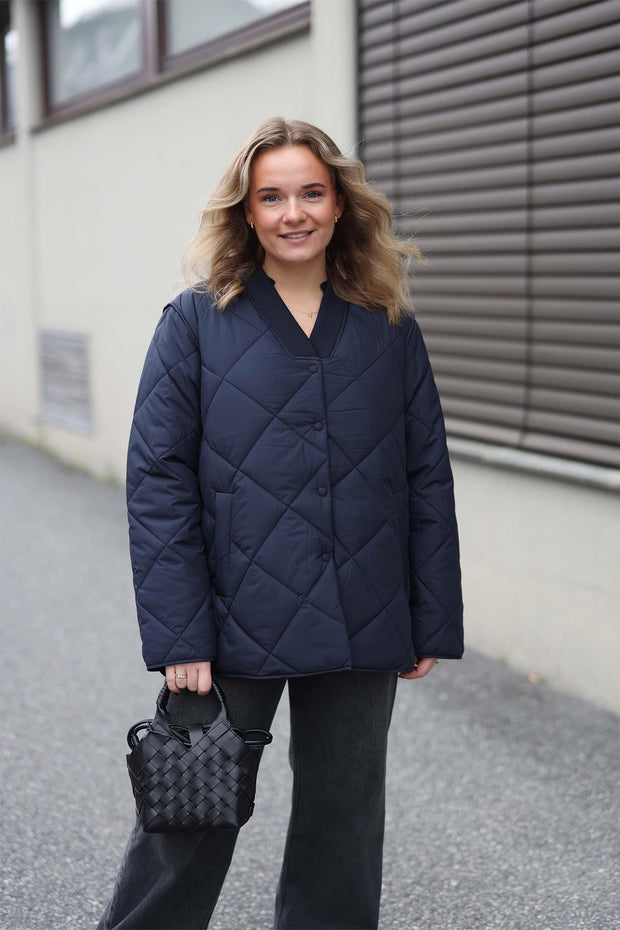 Marion Quilted Jacket - Dark Navy