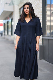 Inda Dress - Navy