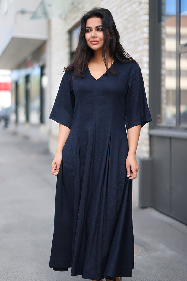 Inda Dress - Navy