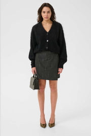 GZadria MW Wrap Skirt - Dark Grey Melange