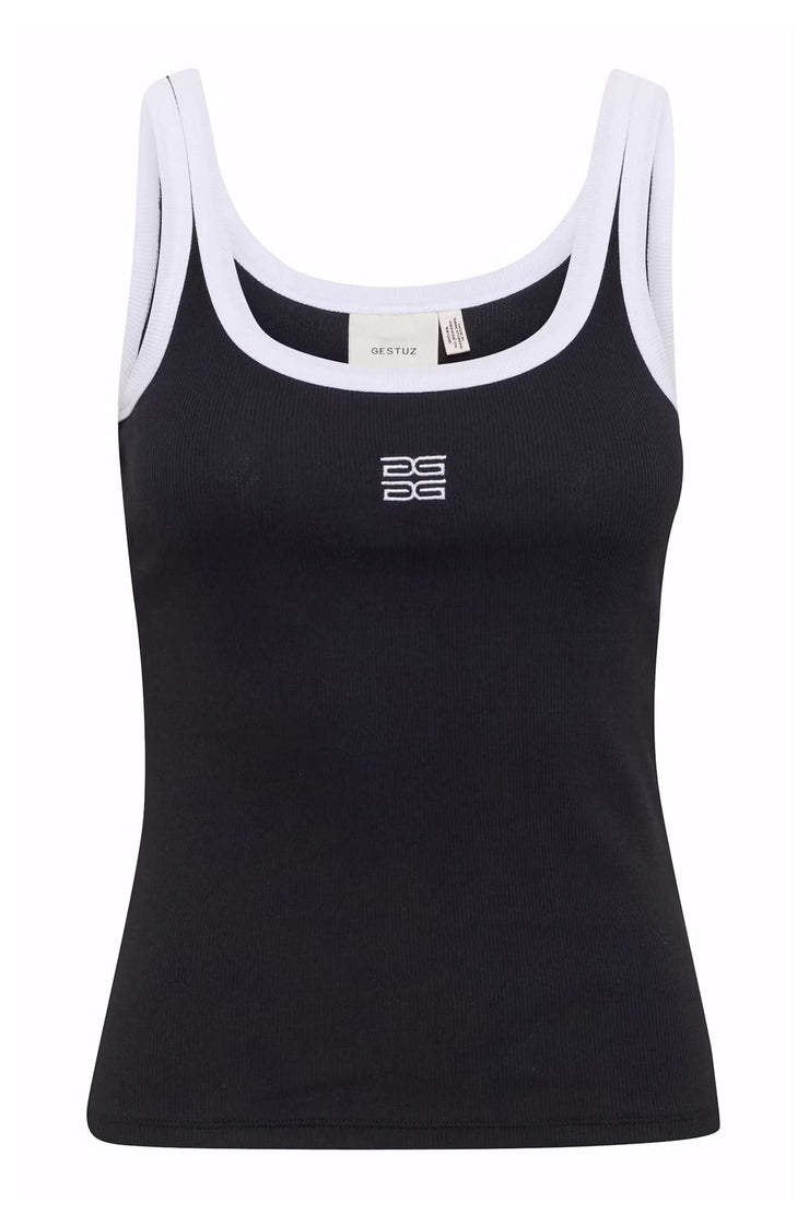 GZDrew Contrast Logo Top - Black