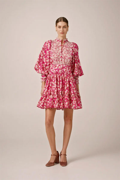 Cotton Slub Mini Dress - Poppy Meadow
