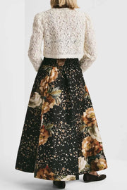 Taffeta Maxi Skirt