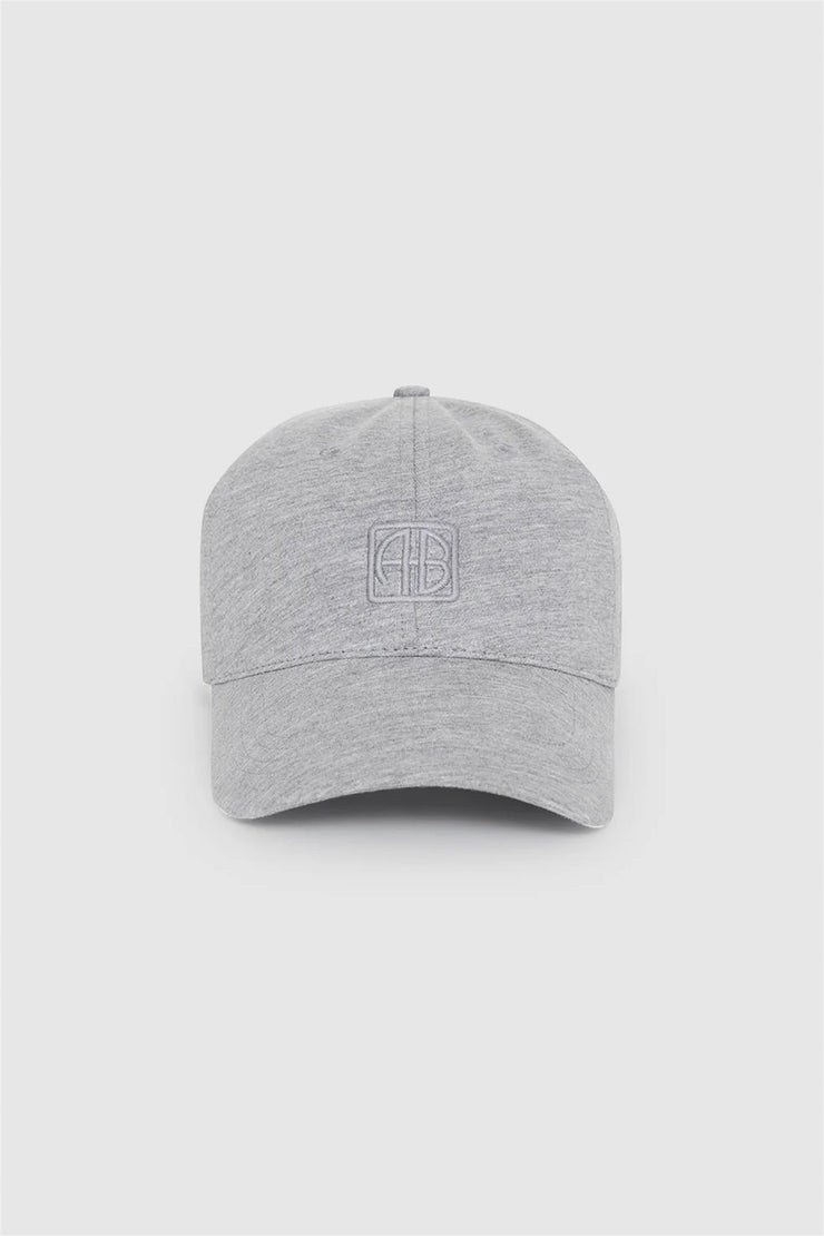 Jeremy Baseball Cap Framed Monogram - Heather Grey
