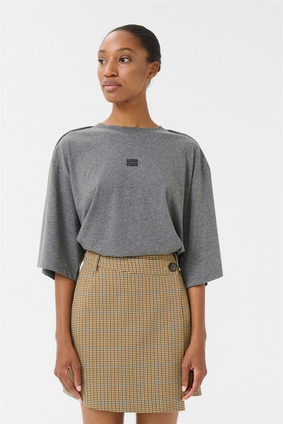 GZjilan Tee - Dark Grey Melange