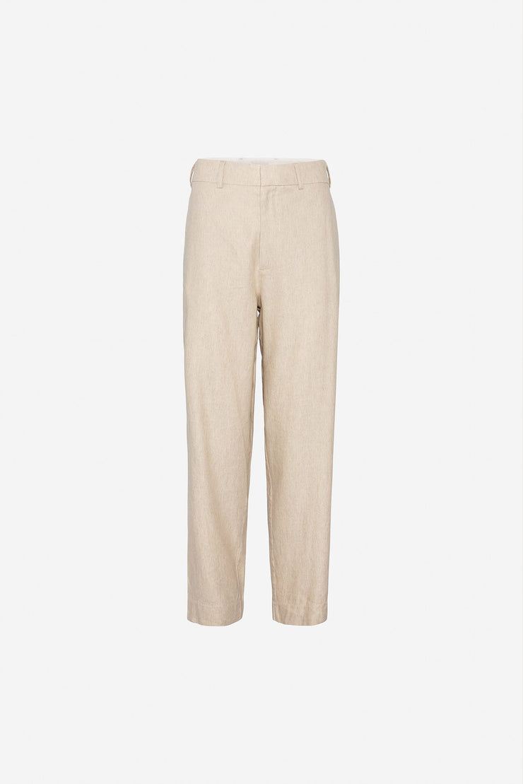 Alicia Trousers - Light Sand Melange
