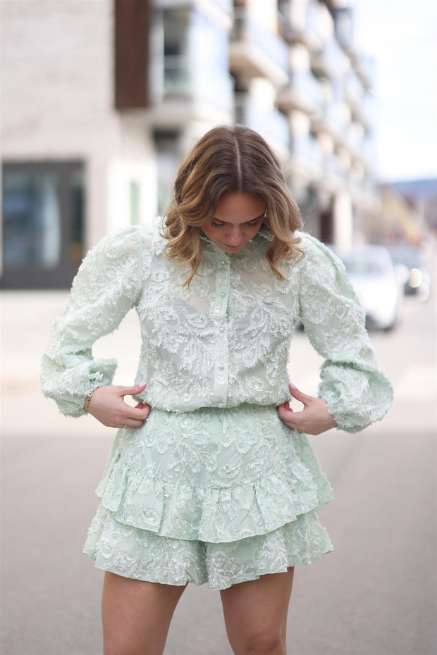 Shirt & Skirt - Mint