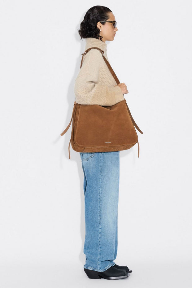 Bud Slouchy Suede Tote - Camel