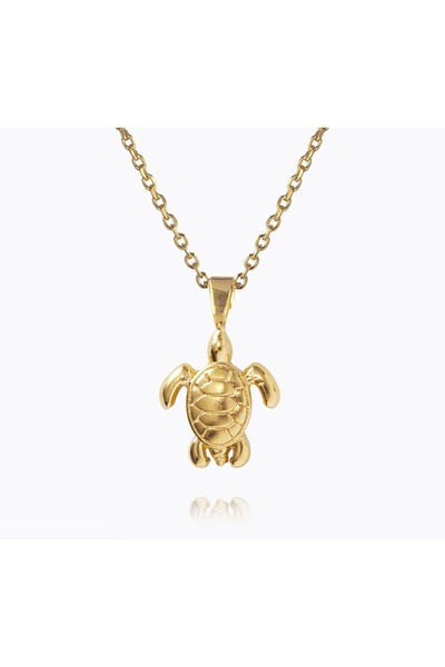 Turtle Necklace Gold