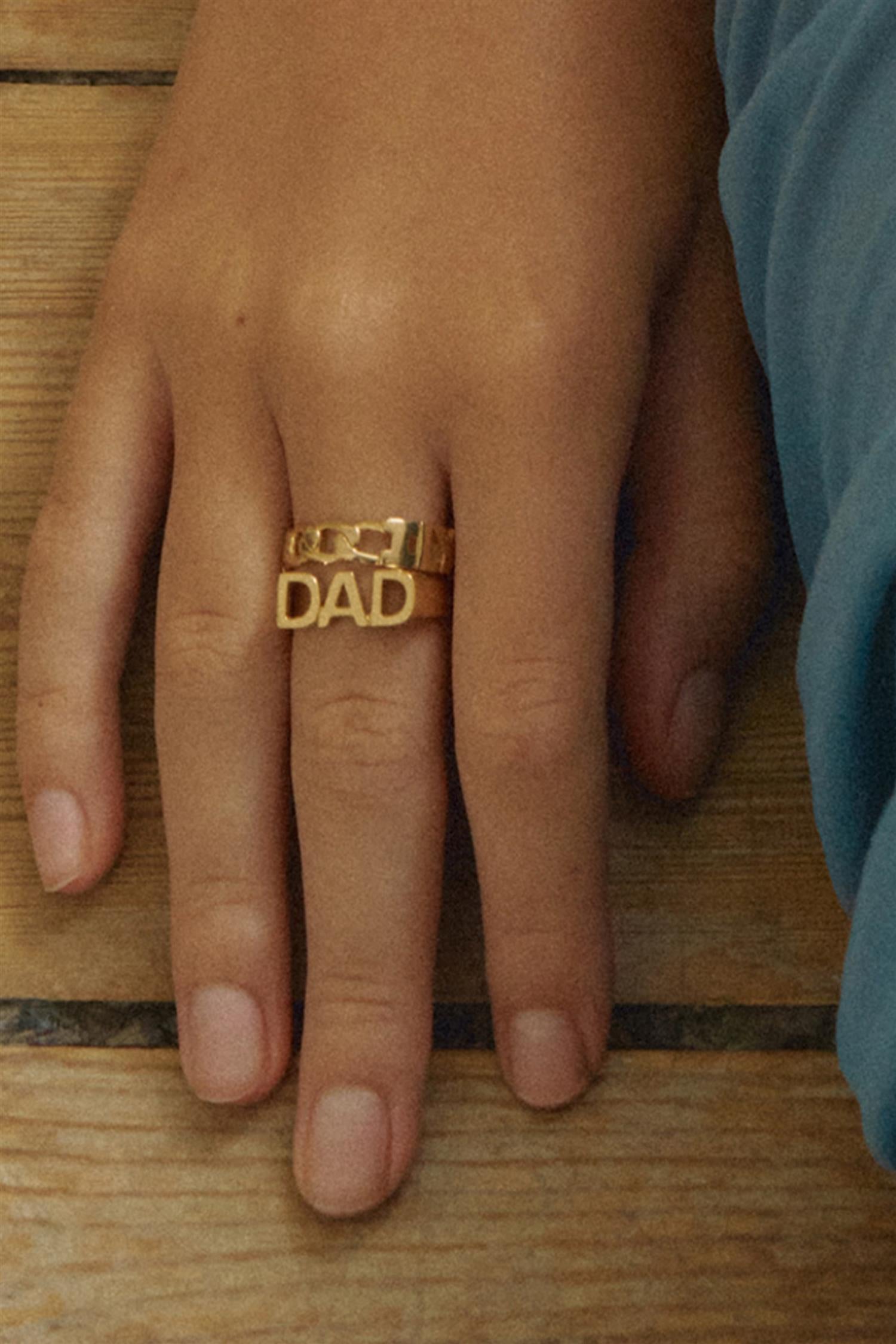 Maria Black Dad Ring Gold Smykker Nour Butikken