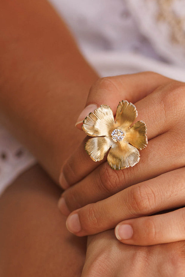Anemone Ring - Crystal