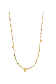 Sarah - 3 Small Hearts Necklace