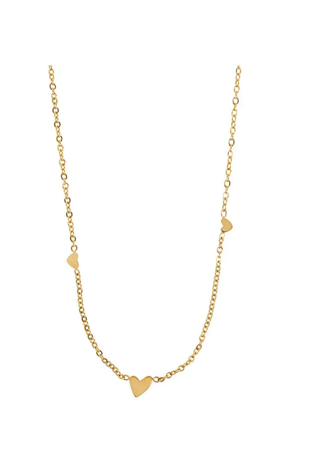 Sarah - 3 Small Hearts Necklace
