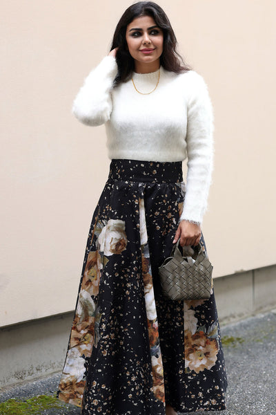 Taffeta Maxi Skirt