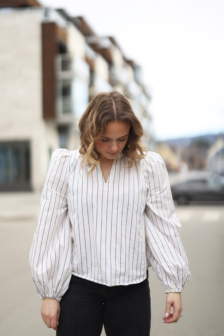 Infinity Blouse - Cream stripe
