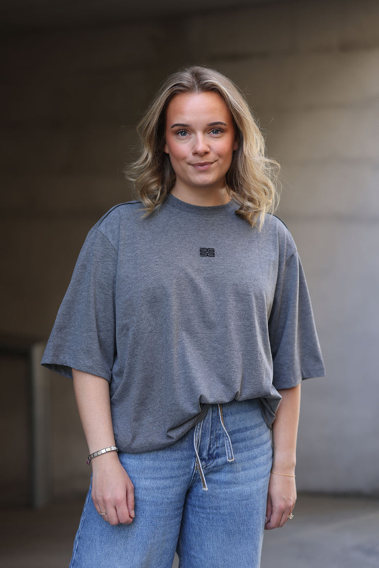 GZjilan Tee - Dark Grey Melange
