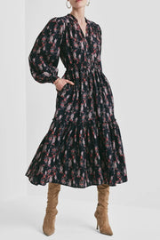 Bohemian Bekt Dress - Midnight Paisley