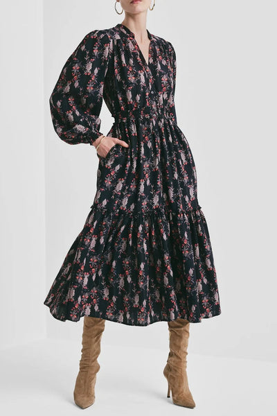 Bohemian Bekt Dress - Midnight Paisley