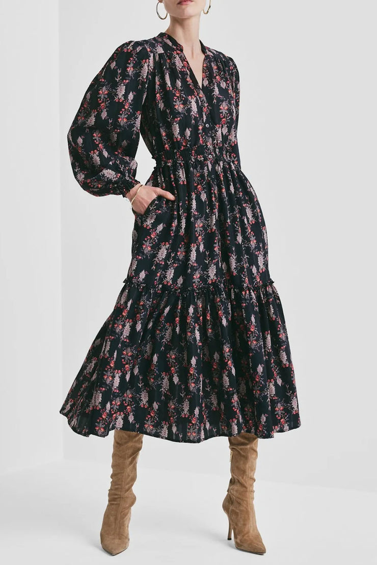 Bohemian Bekt Dress - Midnight Paisley