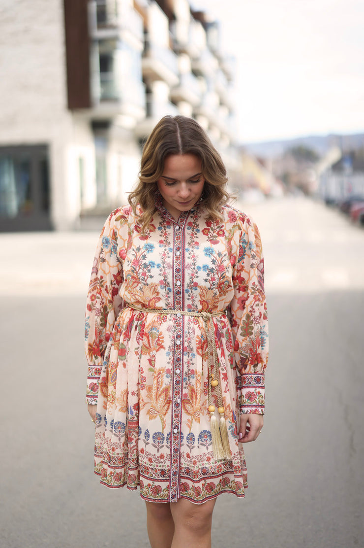 Short Dress With Linning - Red