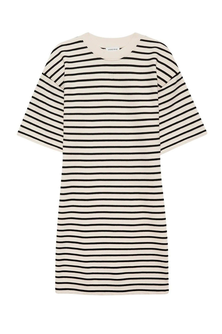 Mona Dress - Black Stripe French