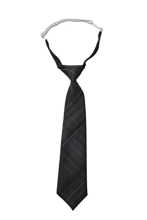 MimaCC Check Tie - Dark Grey