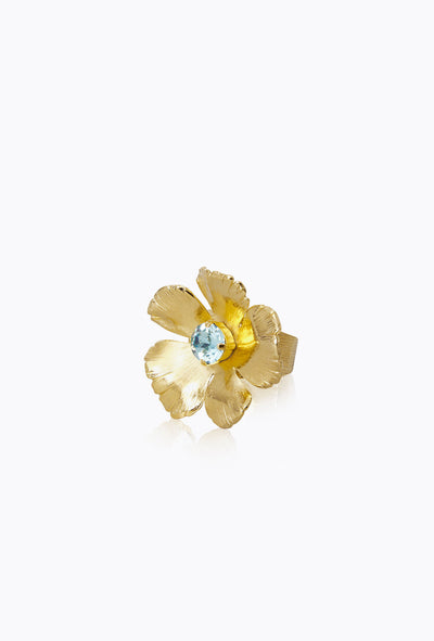 Anemone Ring - Aquamarine