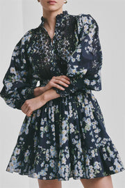 Cotton Slub Mini Dress - Cherry Blossom