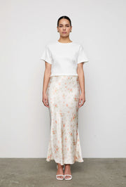 Hyro Skirt - Peachy Rose Print