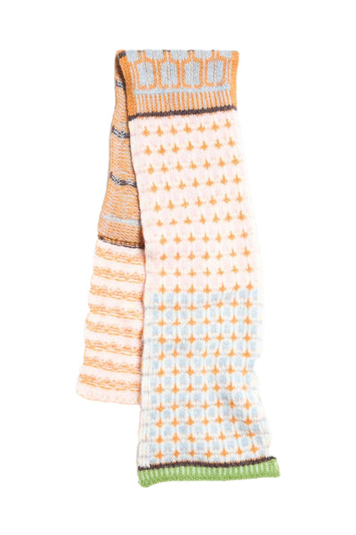 Norwegian Wool Scarf - Blue Mix