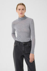 NiniaGZ Wool Rollneck - Grey Melange