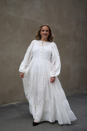Long Ranch Dress - White