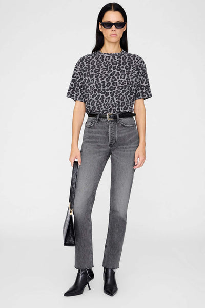 Cohen Tee - Grey Leopard
