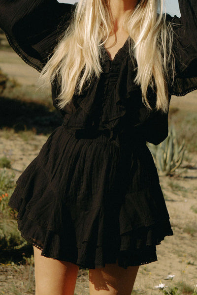Frill Skirt/Shorts - Black