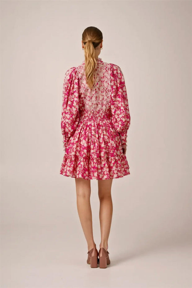 Cotton Slub Mini Dress - Poppy Meadow