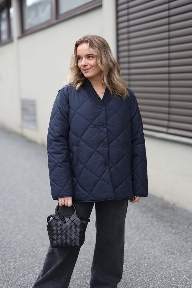 Marion Quilted Jacket - Dark Navy