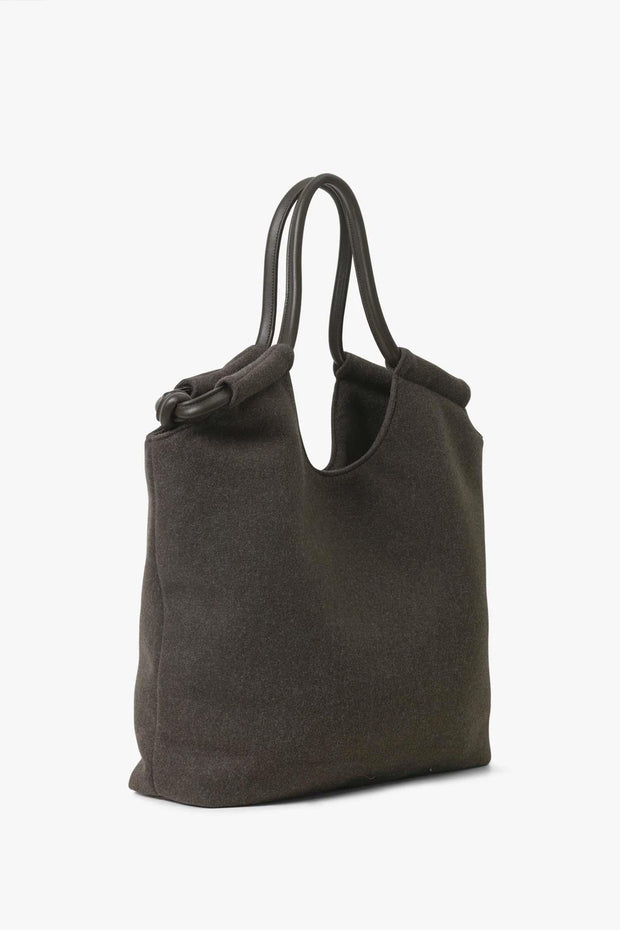 Day Woolen Tote - Chocolate Melange