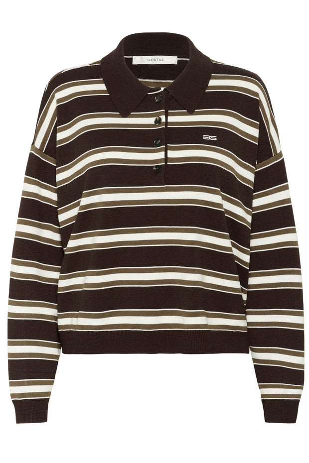 GZpaige polo pullover - Molé/Dark Beech