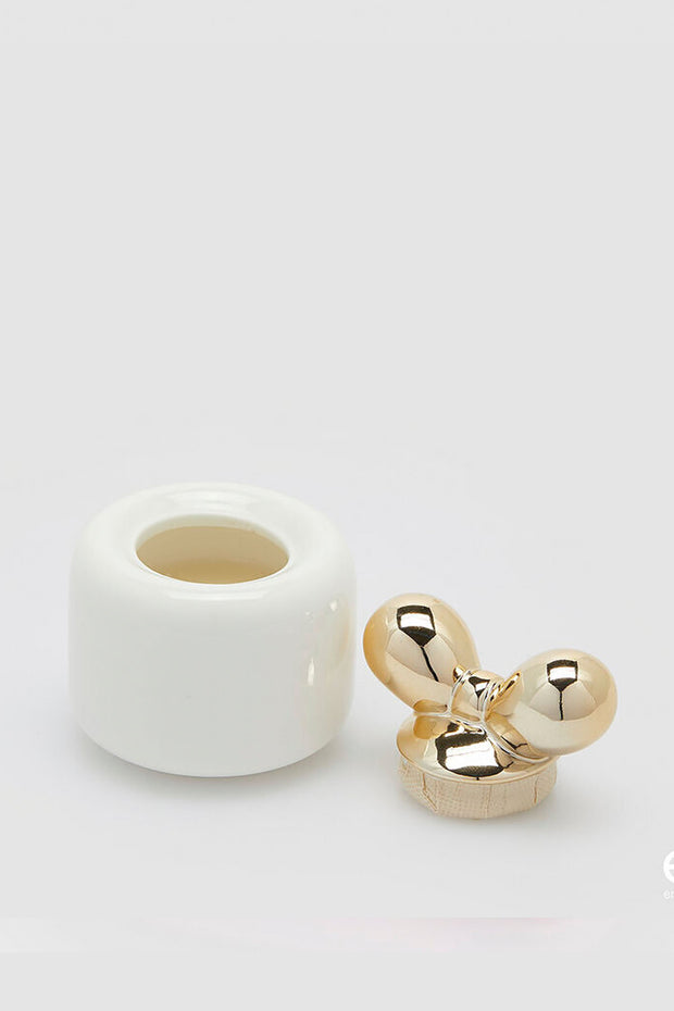 Candela Fiocco Con Profumo - White