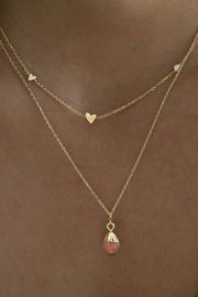 Sarah - 3 Small Hearts Necklace