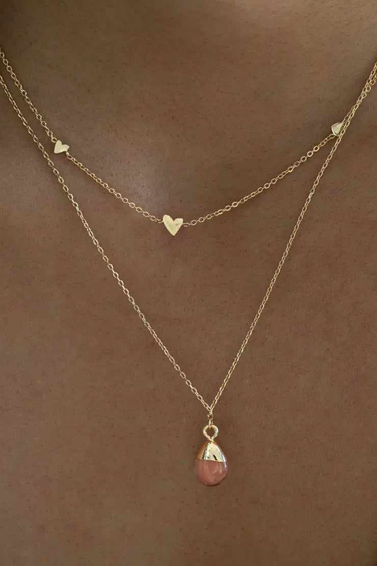 Sarah - 3 Small Hearts Necklace