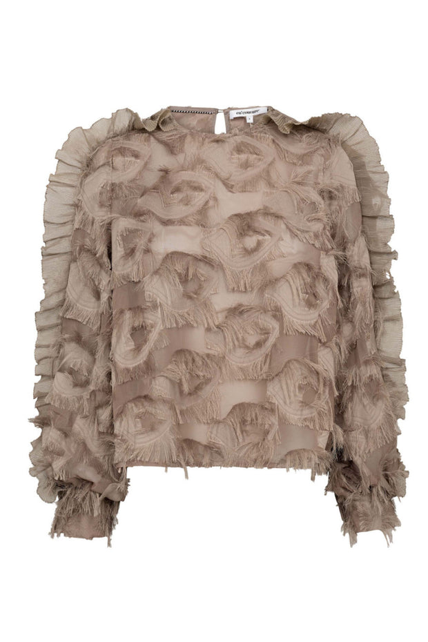 SyraCC Structure Blouse - Walnut