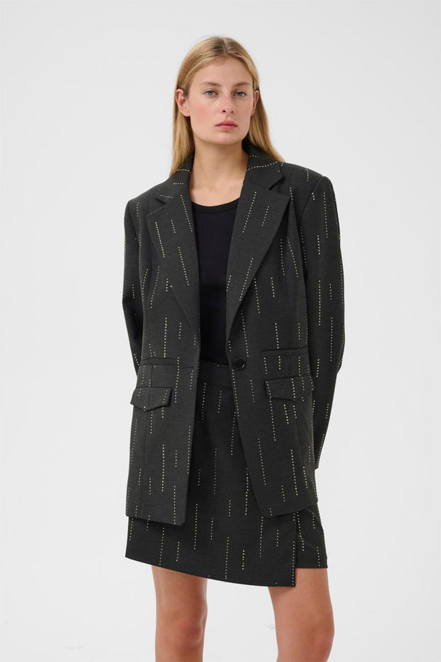 GZadria Blazer - Dark Grey Melange