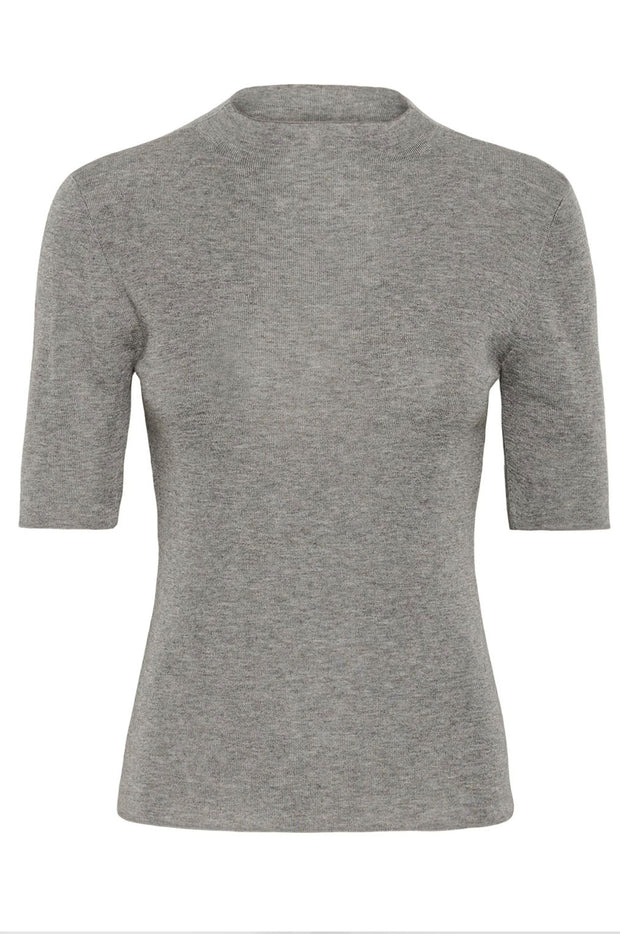 GZasia ss High Neck - Grey Melange