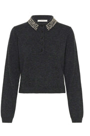 GZManzi Deco Polo Pullover - Deep Graphite