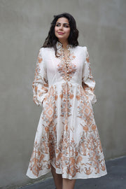 The Paisley Dress - Cream