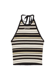 Future Viscose Rib Halterneck Top - Multicolour