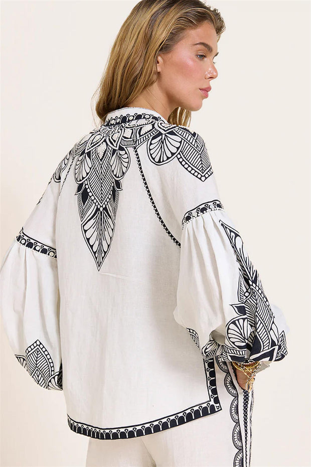 Sabrina Top - Vanilla/Onyx Black