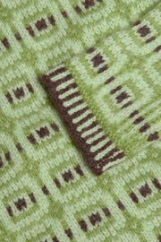 Norwegian Wool Turtleneck - Green Mix